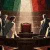 Illustrazione editoriale di un seggio di governo vuoto nell’aula parlamentare, simbolo della necessità di un nuovo esecutivo competente