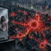 Composizione editoriale concettuale sulla diffusione del coronavirus a Wuhan e sugli allarmi inizialmente silenziati