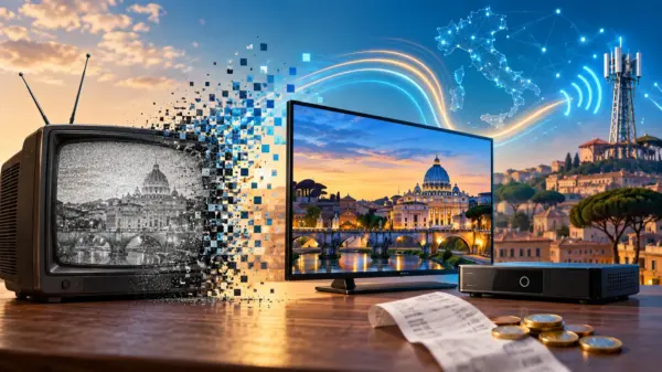 Televisore analogico, decoder digitale e rete mobile nel passaggio al DVB-T2