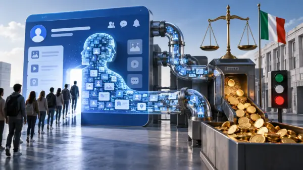 Piattaforma sociale trasforma dati personali in valore economico sotto il controllo dell'autorità italiana