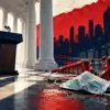 Composizione editoriale sullo spot di Trump contro il lockdown