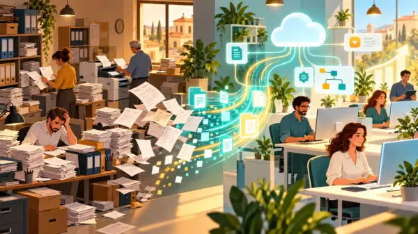 Flussi cartacei diventano processi digitali in un'impresa efficiente