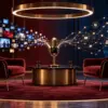 Due poltrone e un microfono collegano televisione e reti digitali in uno studio
